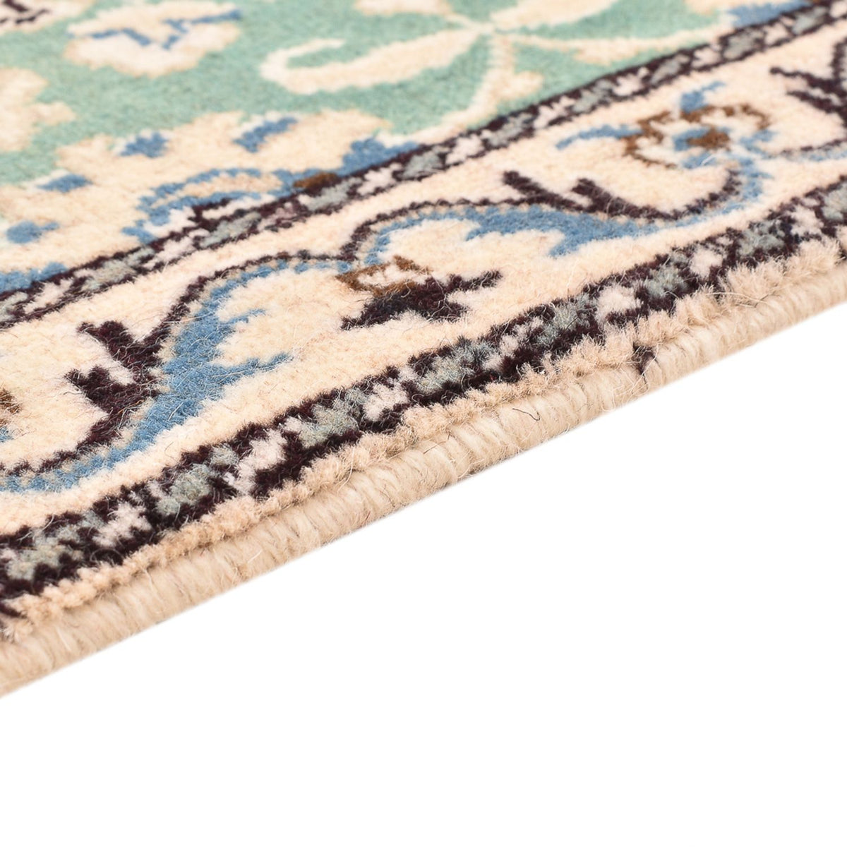 Dywan perski - Nain - 87 x 59 cm - jasnozielony