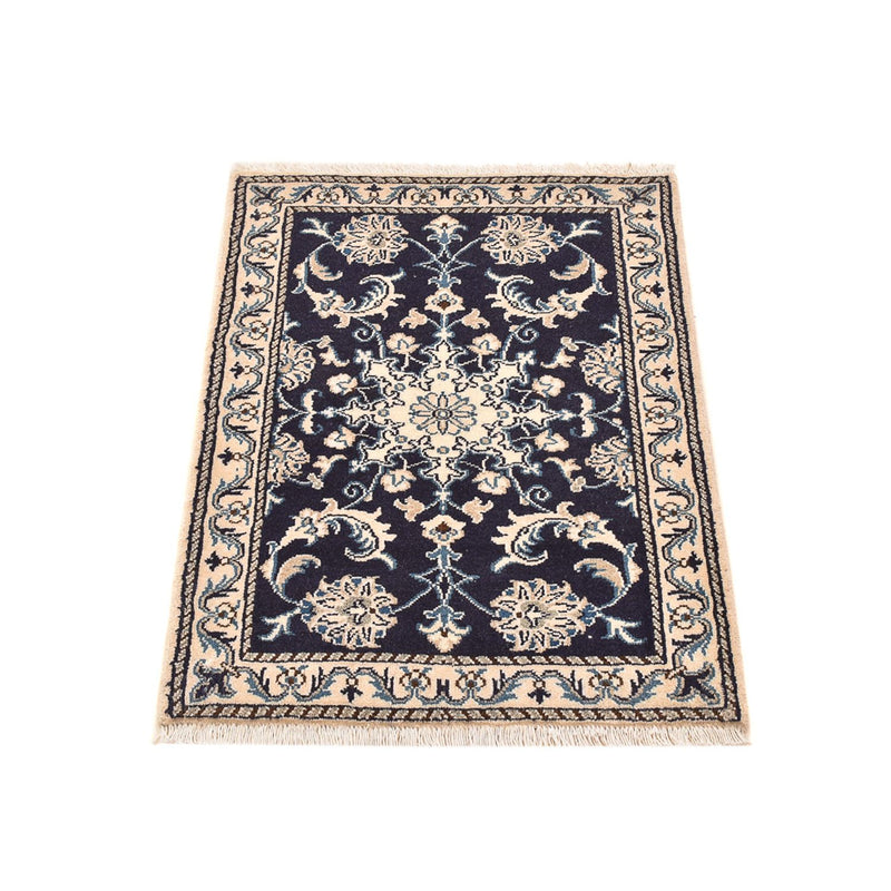 Dywan perski - Nain - 89 x 60 cm - ciemnoniebieski