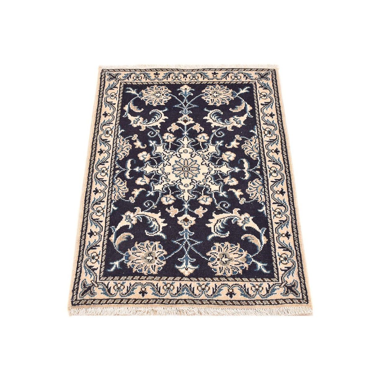 Dywan perski - Nain - 90 x 60 cm - ciemnoniebieski