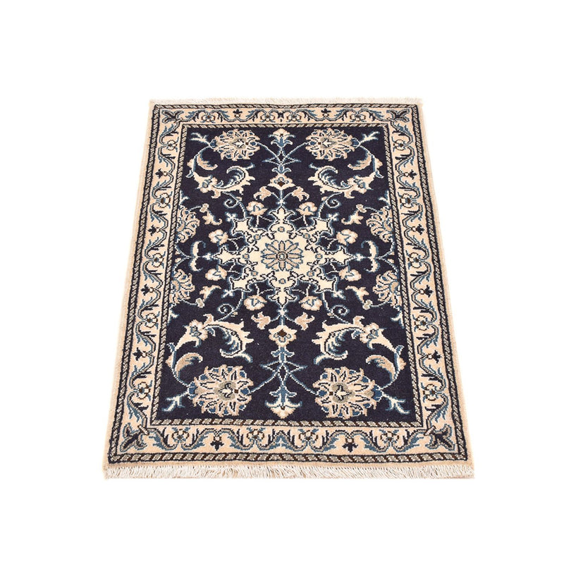 Dywan perski - Nain - 90 x 60 cm - ciemnoniebieski