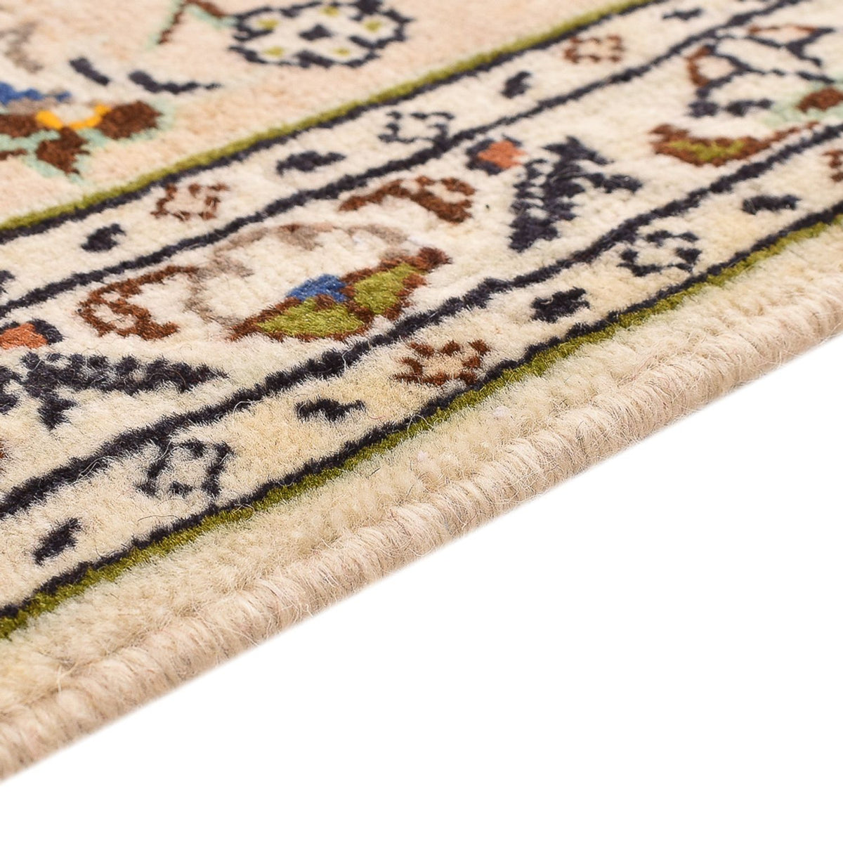 Dywan perski - Keshan - 290 x 197 cm - ciemny beż