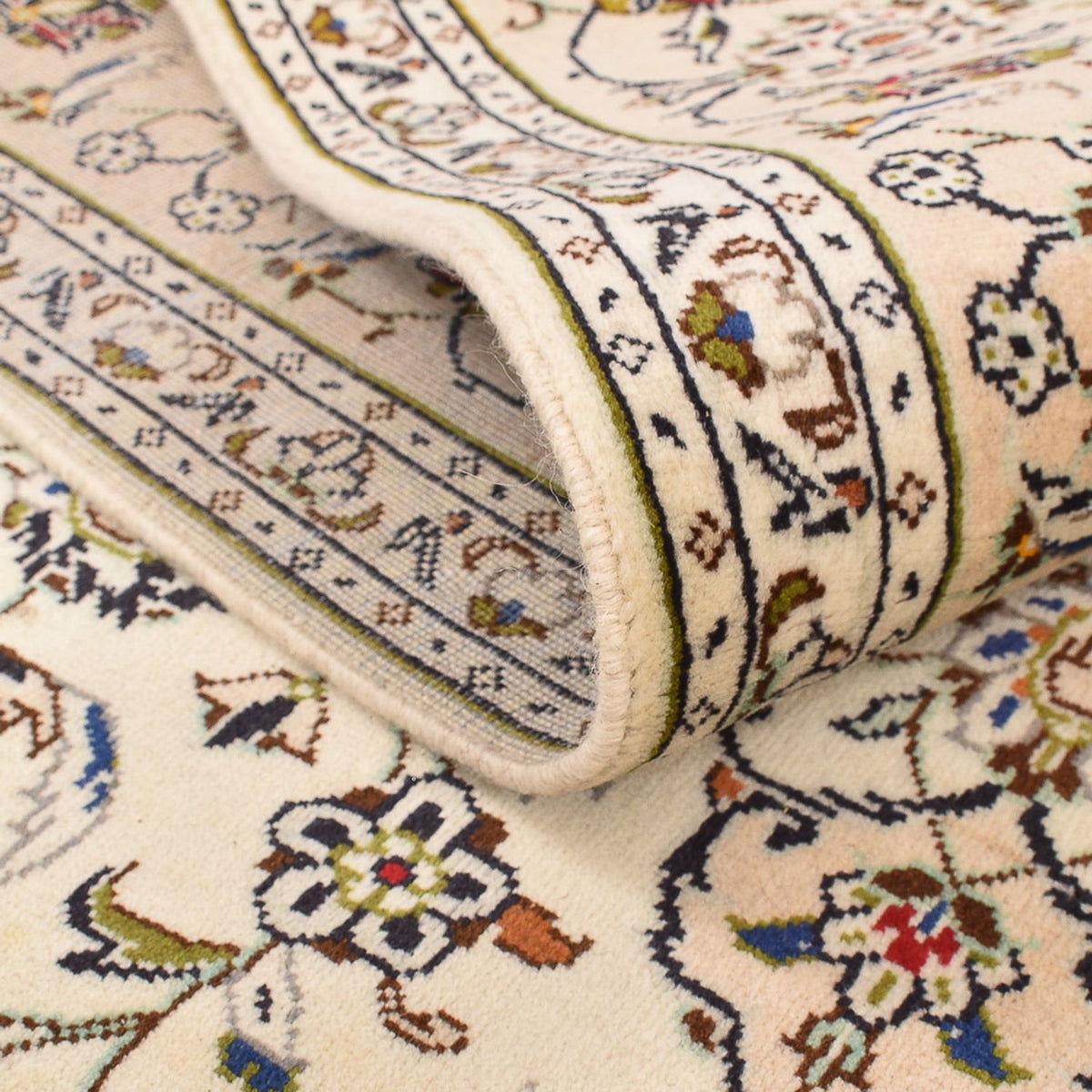 Dywan perski - Keshan - 290 x 197 cm - ciemny beż