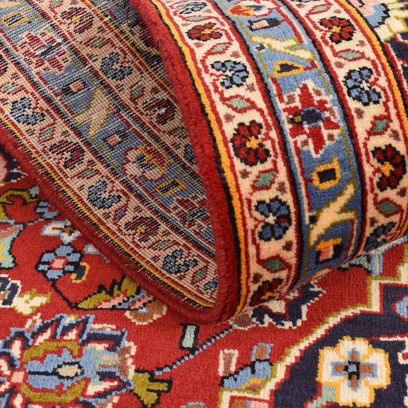 Biegacz Dywan perski - Keshan - 332 x 102 cm - czerwony