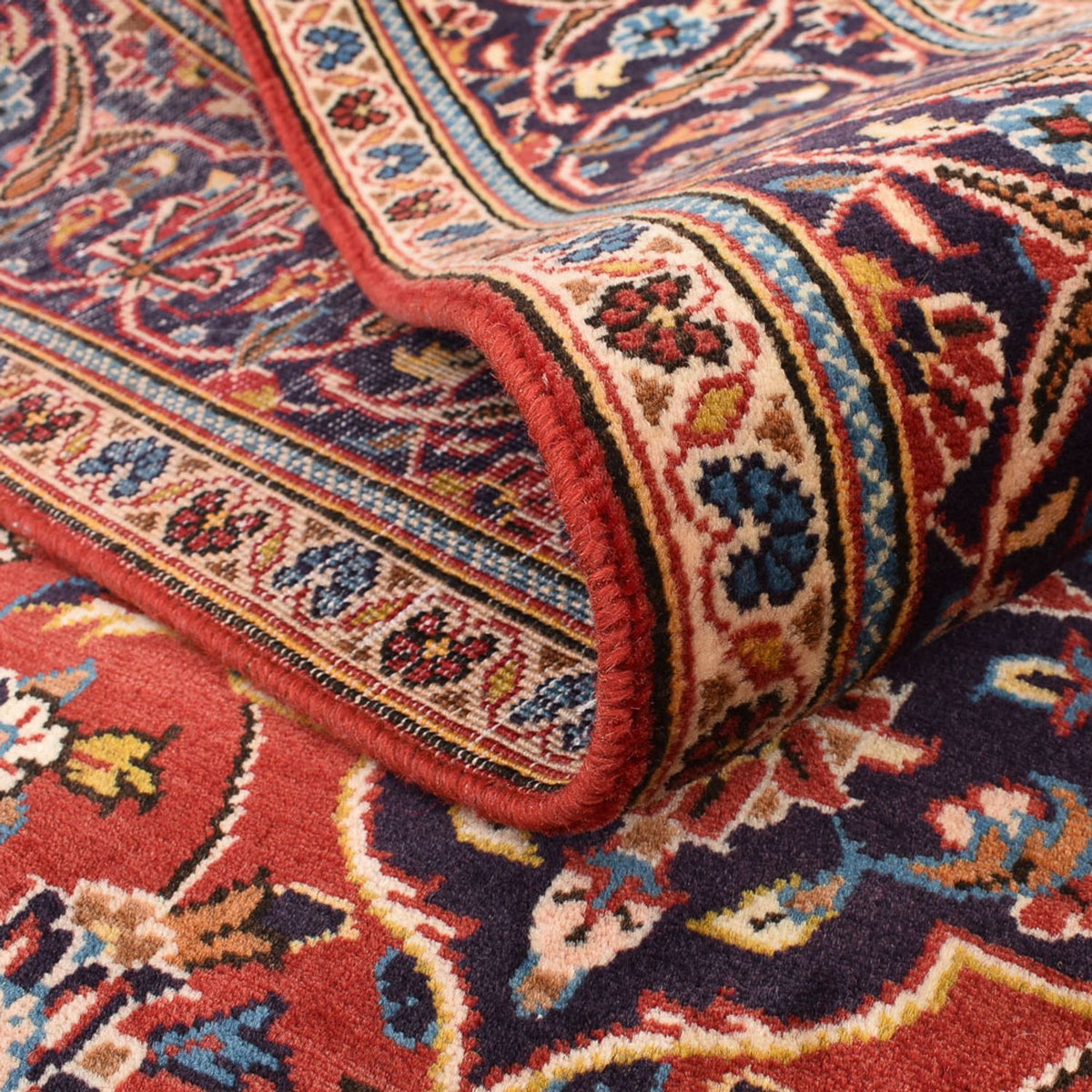 Dywan perski - Keshan - 253 x 150 cm - czerwony