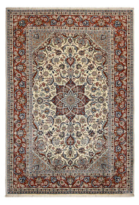 Dywan perski - Isfahan - Premium - 304 x 206 cm - piaskowy