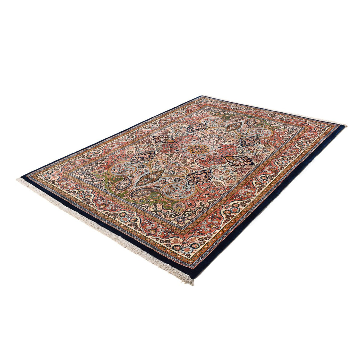 Dywan perski - Keshan - 206 x 140 cm - wielokolorowy