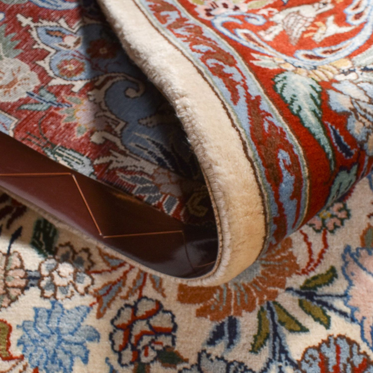 Dywan perski - Keshan - 373 x 259 cm - piaskowy