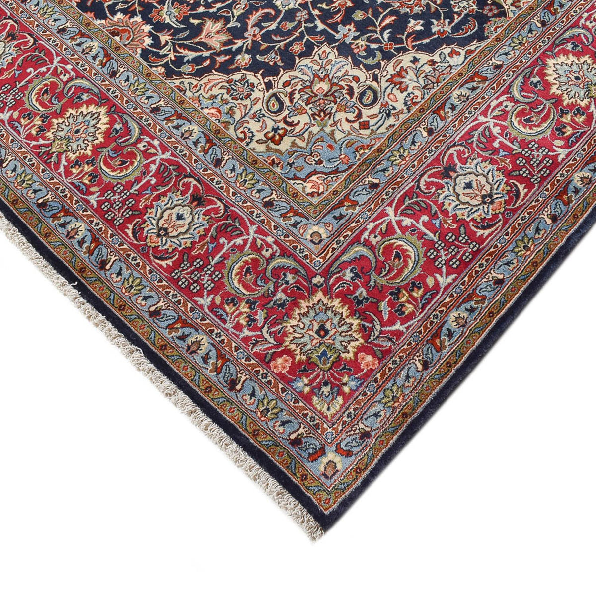 Dywan perski - Klasyczny - 353 x 250 cm - ciemnoniebieski