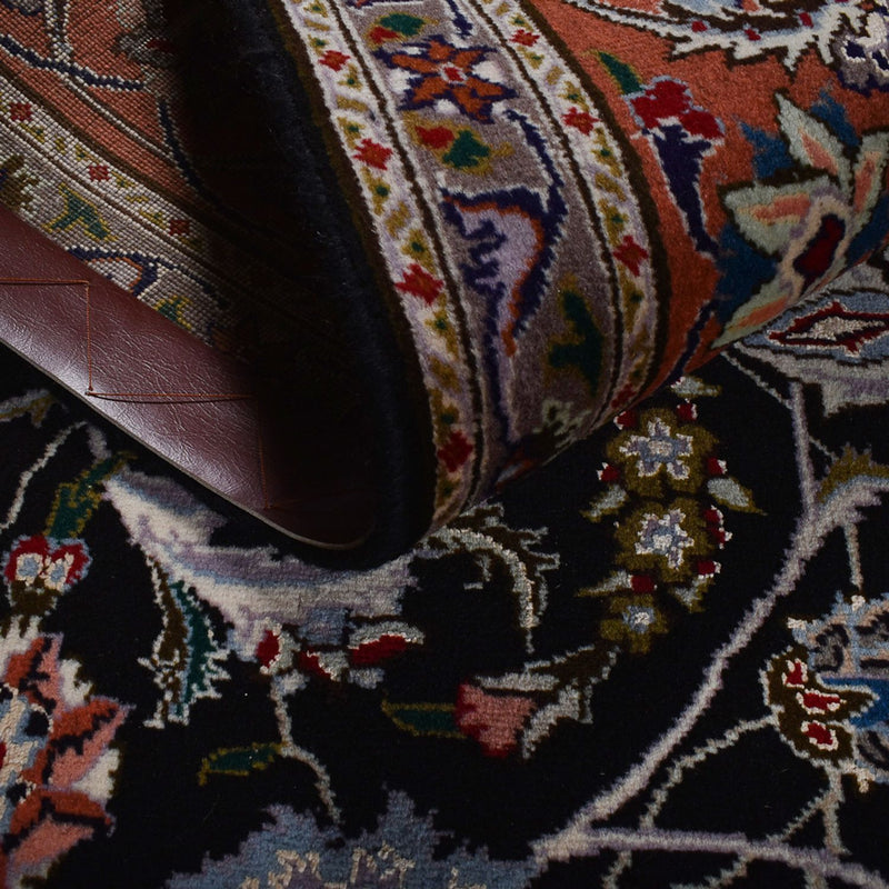 Dywan perski - Tabriz - Królewski - 318 x 208 cm - ciemnoniebieski