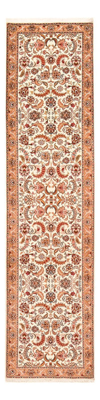 Biegacz Dywan perski - Tabriz - Premium - 314 x 79 cm - beżowy