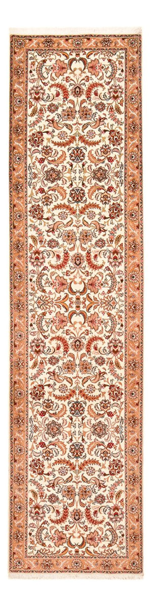 Biegacz Dywan perski - Tabriz - Premium - 314 x 79 cm - beżowy