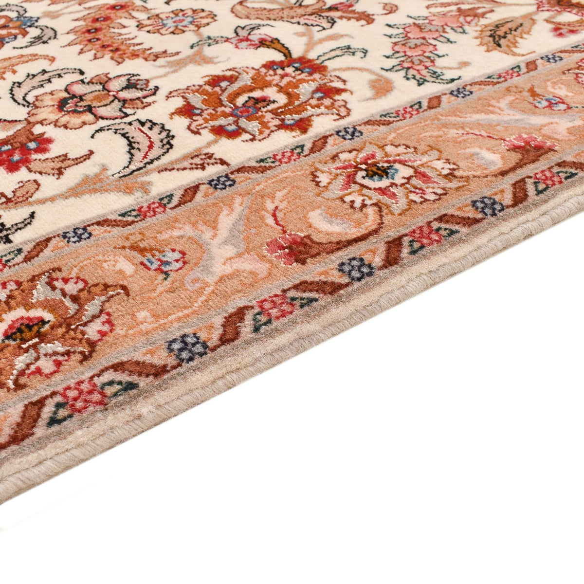 Biegacz Dywan perski - Tabriz - Premium - 314 x 79 cm - beżowy