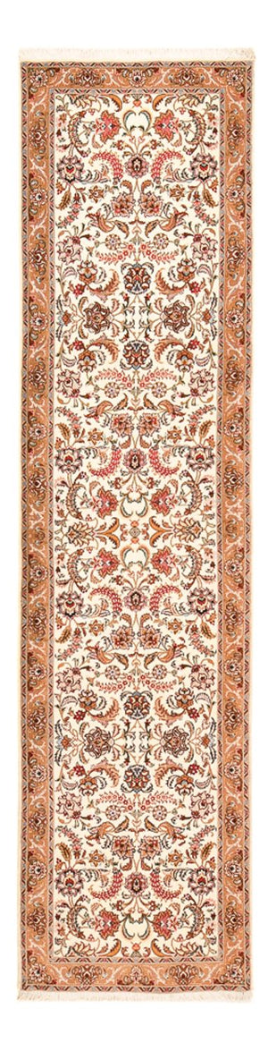 Biegacz Dywan perski - Tabriz - Premium - 317 x 72 cm - beżowy