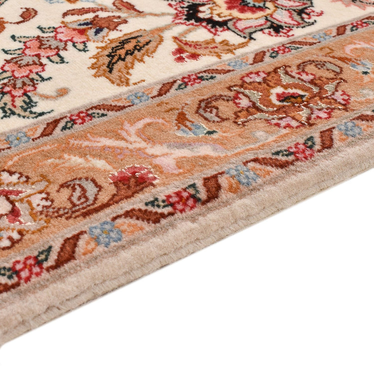 Biegacz Dywan perski - Tabriz - Premium - 317 x 72 cm - beżowy