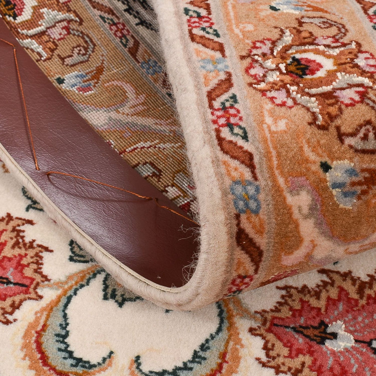 Biegacz Dywan perski - Tabriz - Premium - 317 x 72 cm - beżowy