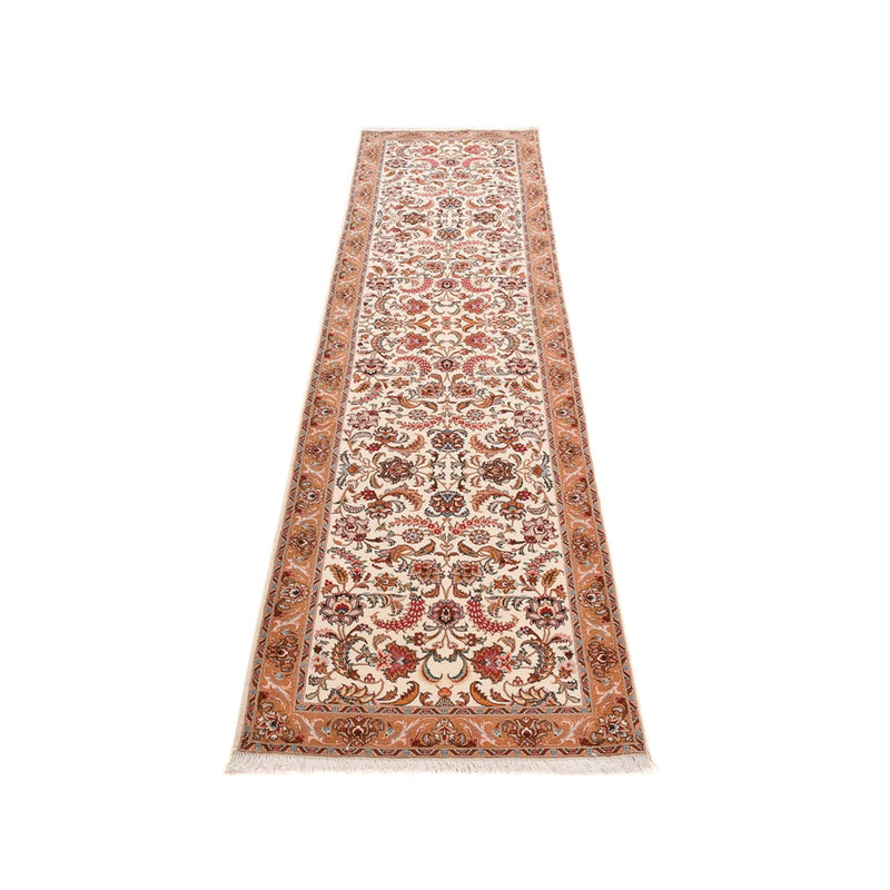 Biegacz Dywan perski - Tabriz - Premium - 317 x 72 cm - beżowy