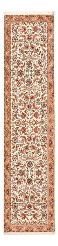 Biegacz Dywan perski - Tabriz - Premium - 315 x 80 cm - beżowy