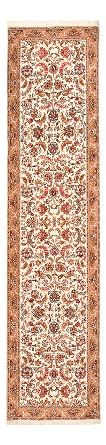 Biegacz Dywan perski - Tabriz - Premium - 315 x 80 cm - beżowy
