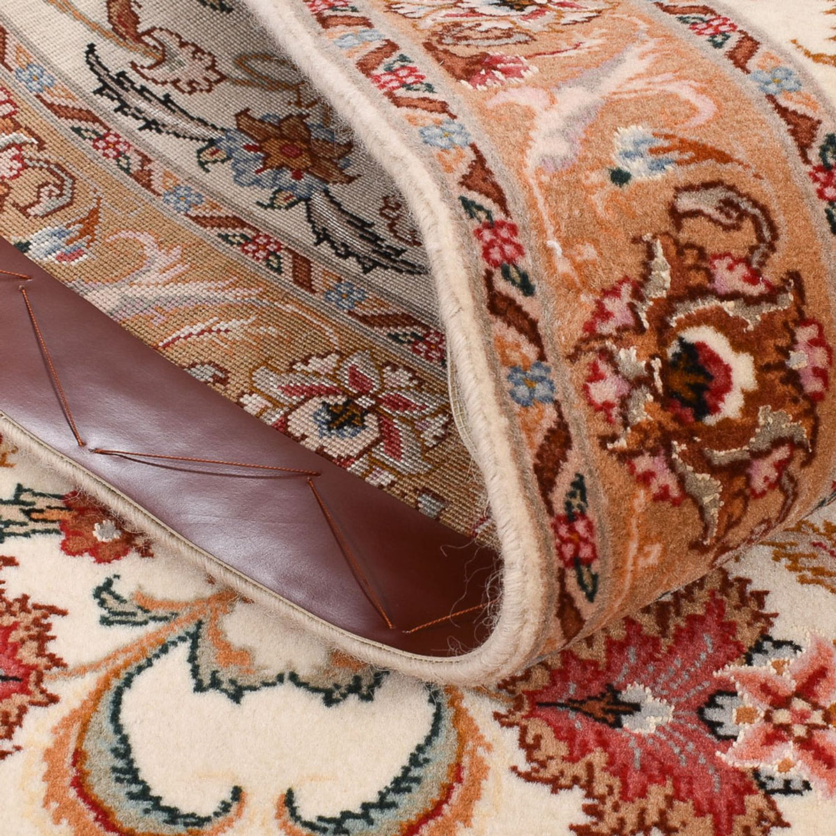 Biegacz Dywan perski - Tabriz - Premium - 315 x 80 cm - beżowy