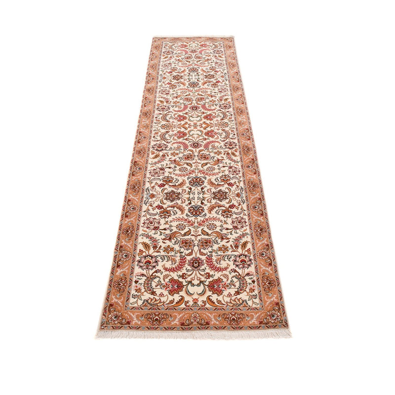 Biegacz Dywan perski - Tabriz - Premium - 315 x 80 cm - beżowy