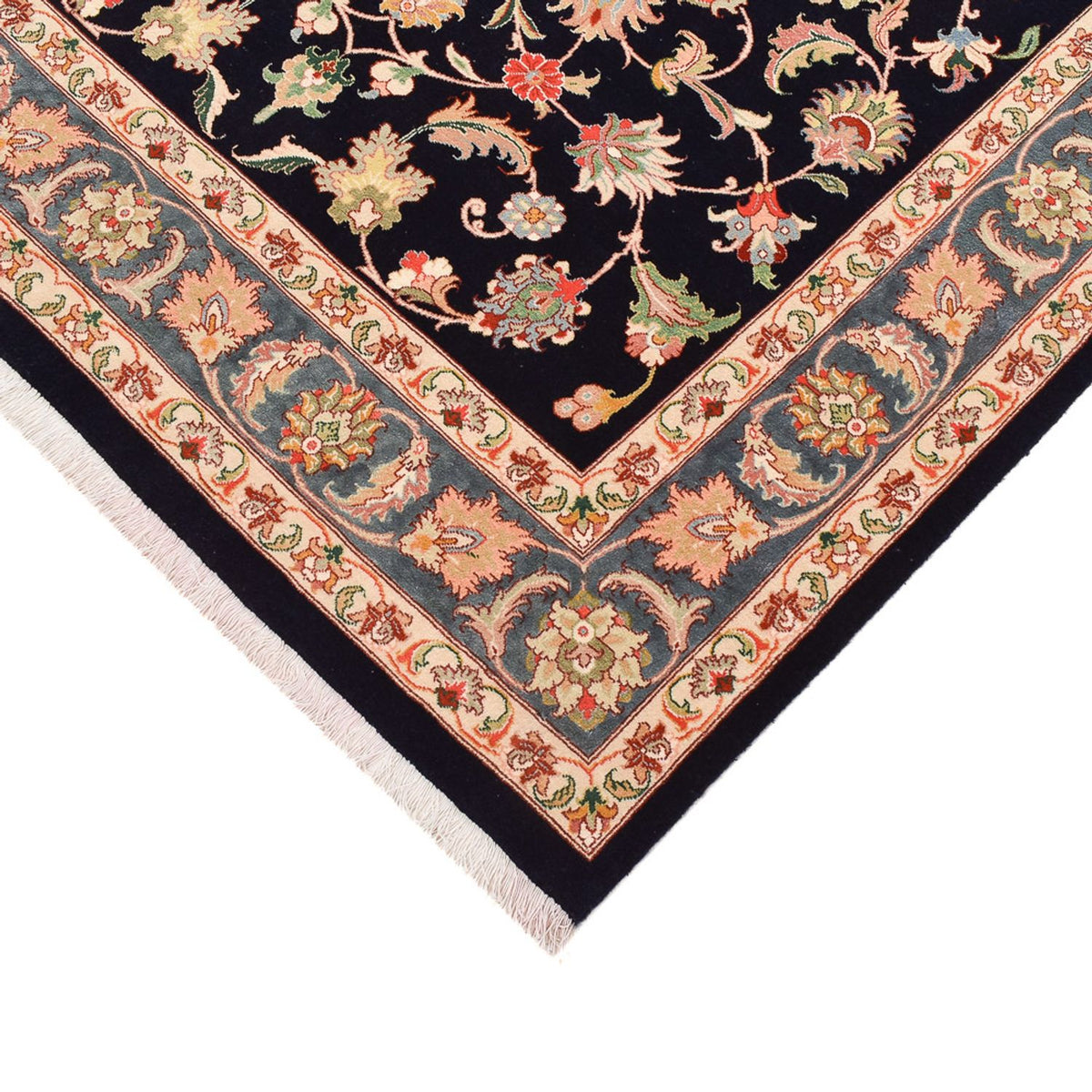 Dywan perski - Bijar - 265 x 170 cm - ciemnoniebieski