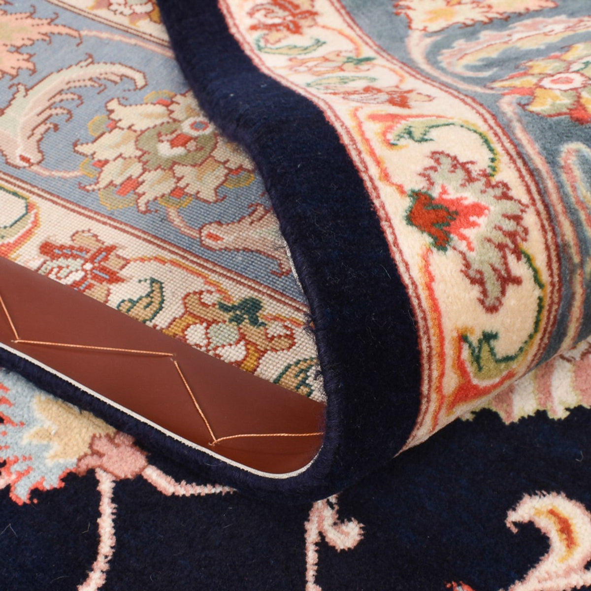 Dywan perski - Bijar - 265 x 170 cm - ciemnoniebieski