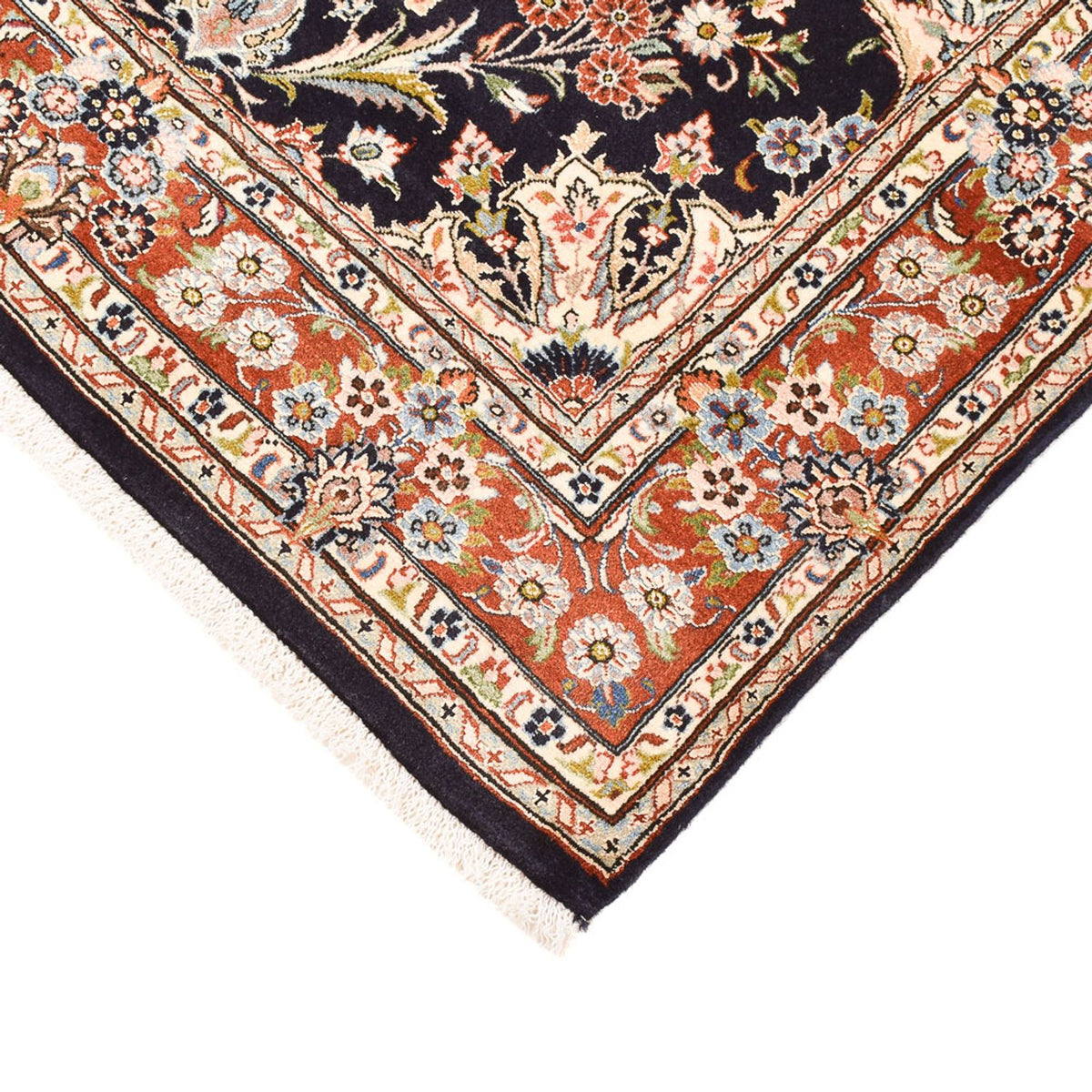 Dywan perski - Nain - 135 x 90 cm - ciemnoniebieski