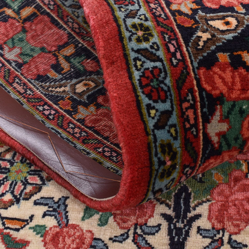 Biegacz Dywan perski - Bijar - 405 x 95 cm - ciemny beż