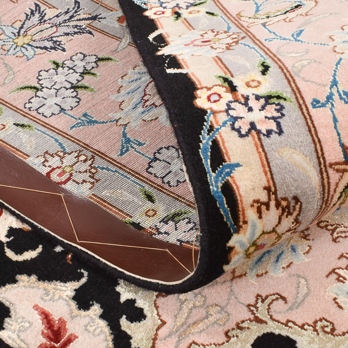 Dywan perski - Tabriz - Królewski - 255 x 158 cm - ciemnoniebieski