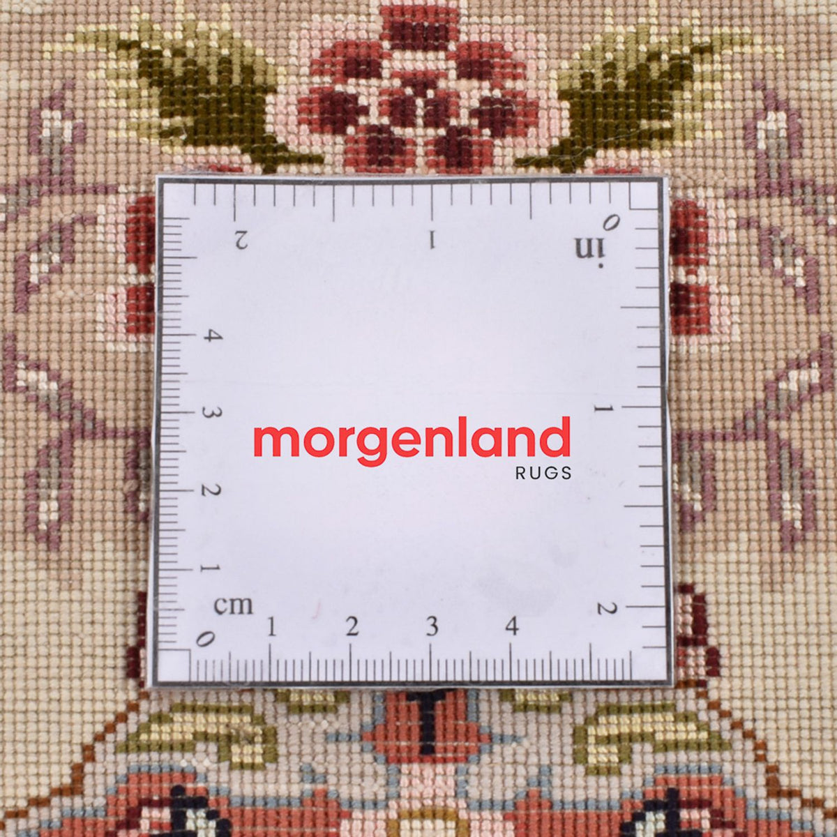 Biegacz Dywan perski - Tabriz - Królewski - 195 x 80 cm - beżowy