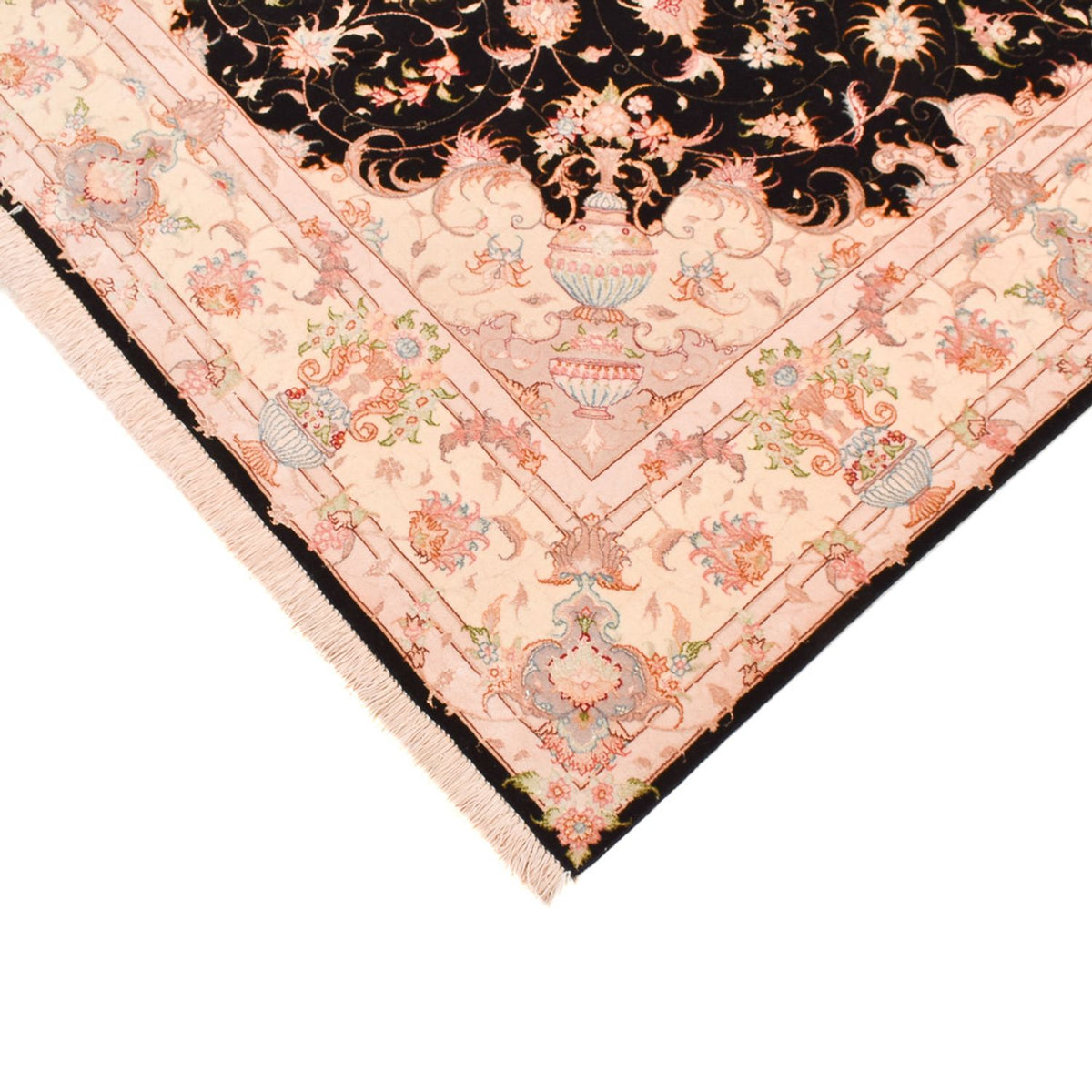 Dywan perski - Tabriz - Królewski - 251 x 165 cm - ciemnoniebieski