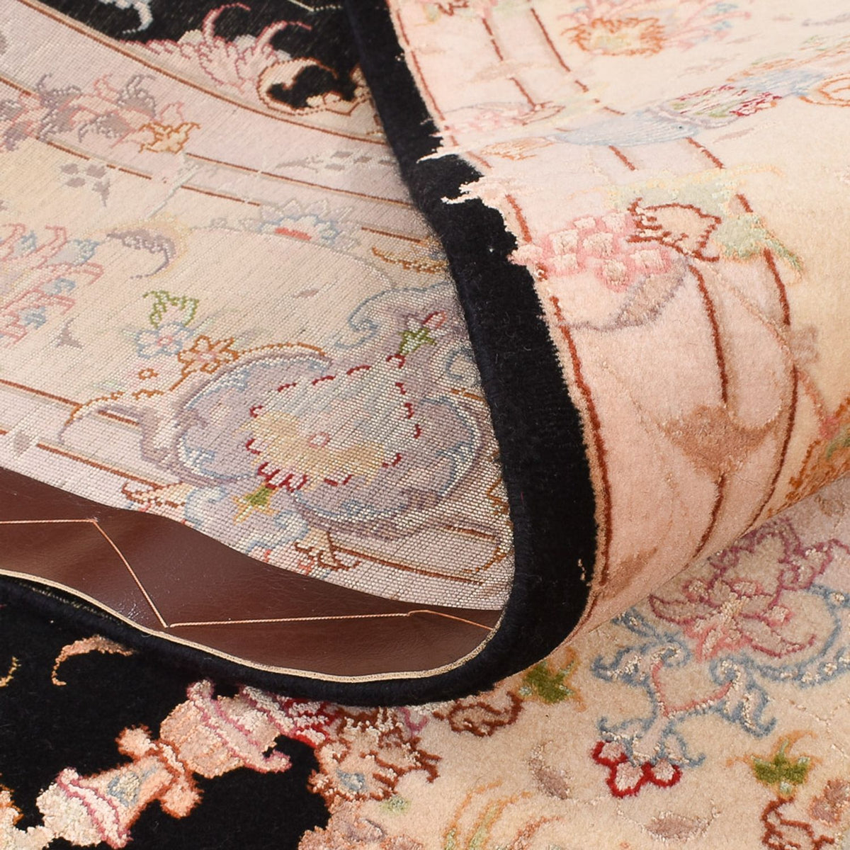 Dywan perski - Tabriz - Królewski - 251 x 165 cm - ciemnoniebieski