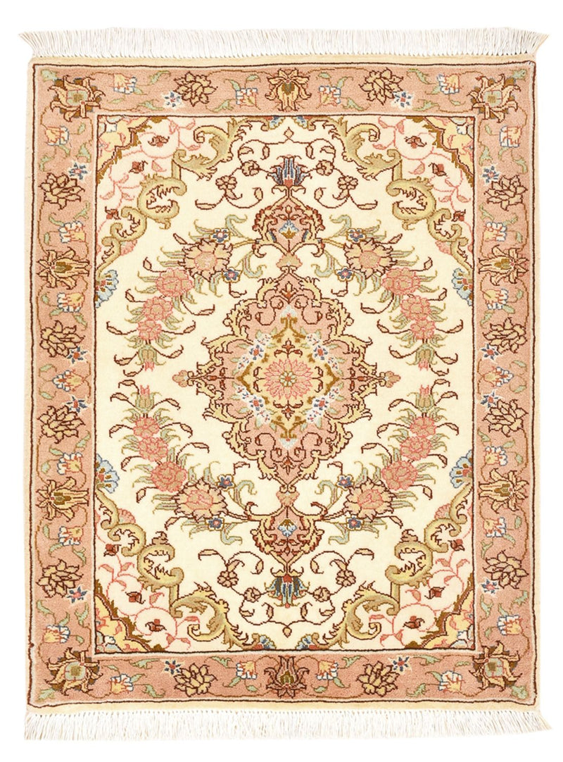 Dywan perski - Tabriz - Królewski - 82 x 62 cm - ciemny beż