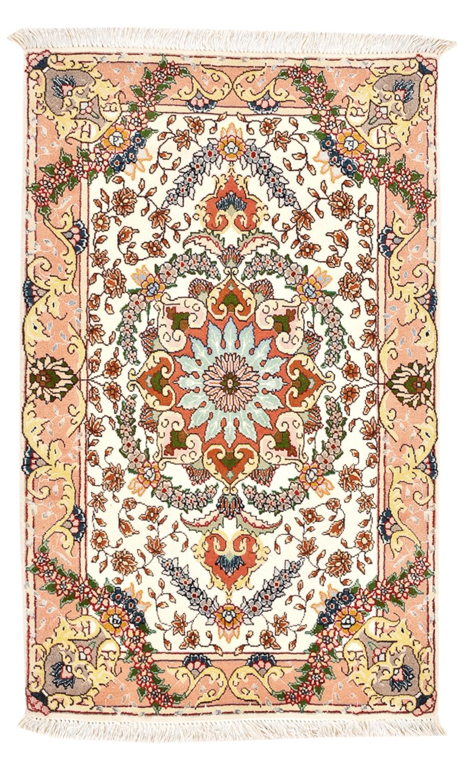 Dywan perski - Tabriz - Królewski - 90 x 60 cm - wielokolorowy