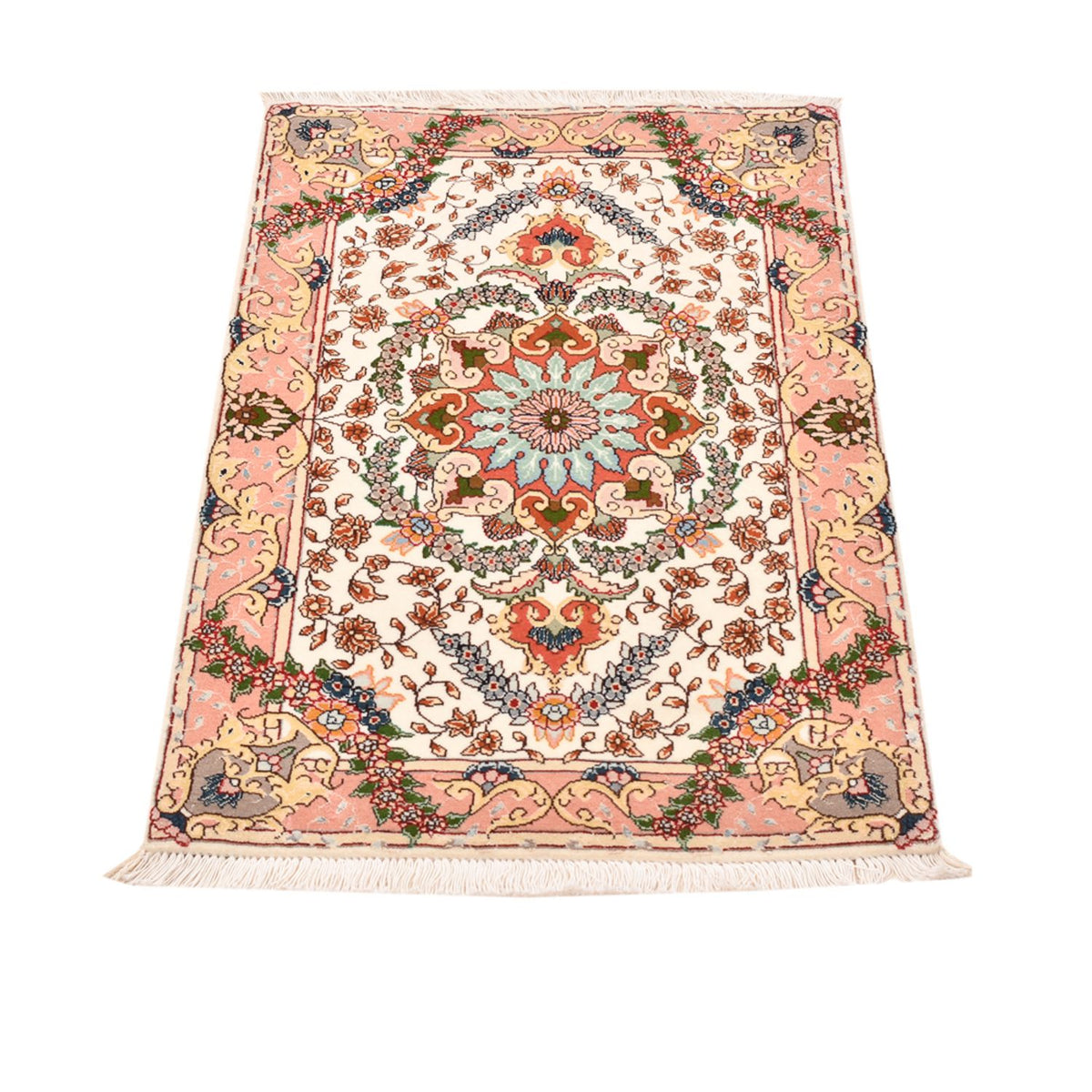 Dywan perski - Tabriz - Królewski - 90 x 60 cm - wielokolorowy