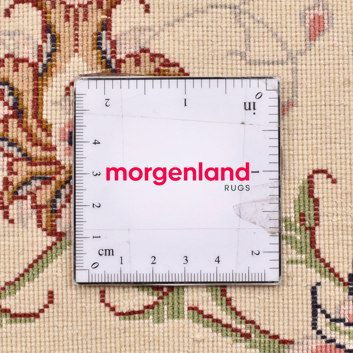 Dywan perski - Tabriz - Królewski - 101 x 66 cm - jasny beż