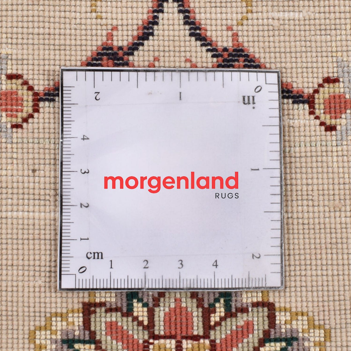 Biegacz Dywan perski - Tabriz - Królewski - 204 x 80 cm - beżowy