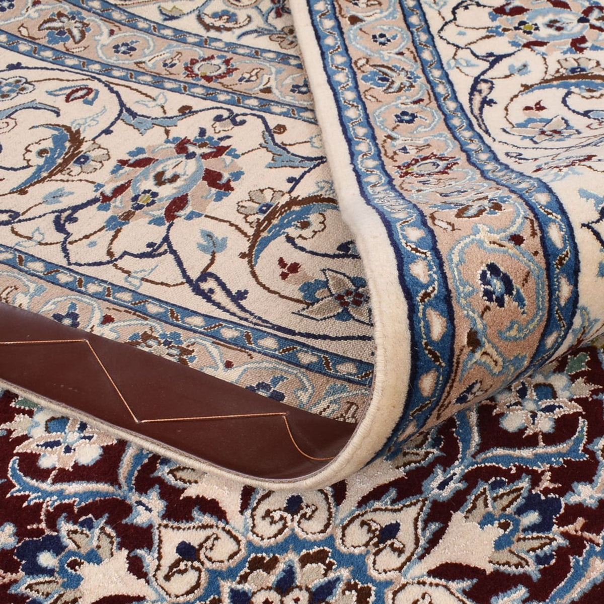 Dywan perski - Nain - Premium - 308 x 211 cm - ciemnoniebieski