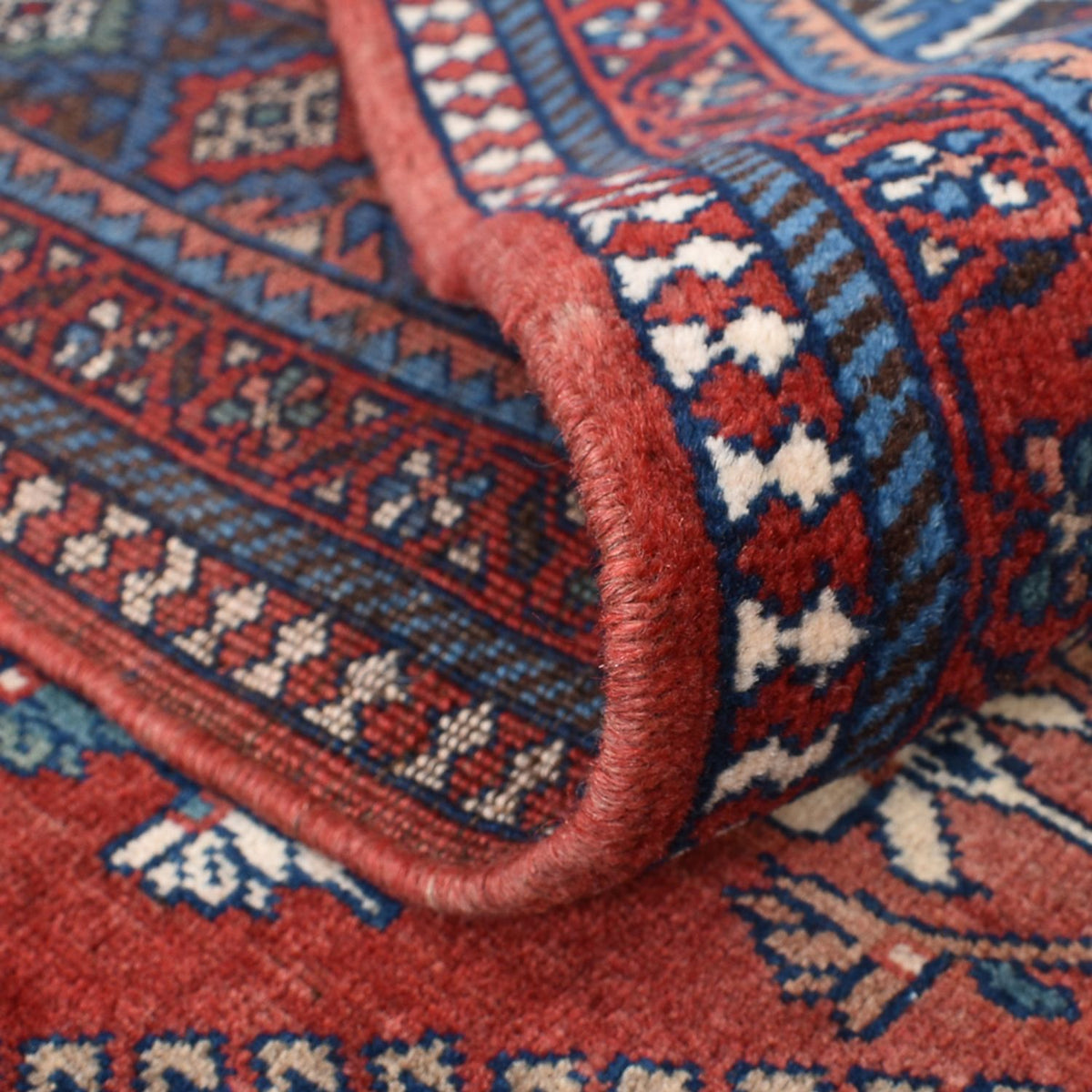 Perski dywan - Nomadyczny - 260 x 207 cm - czerwony