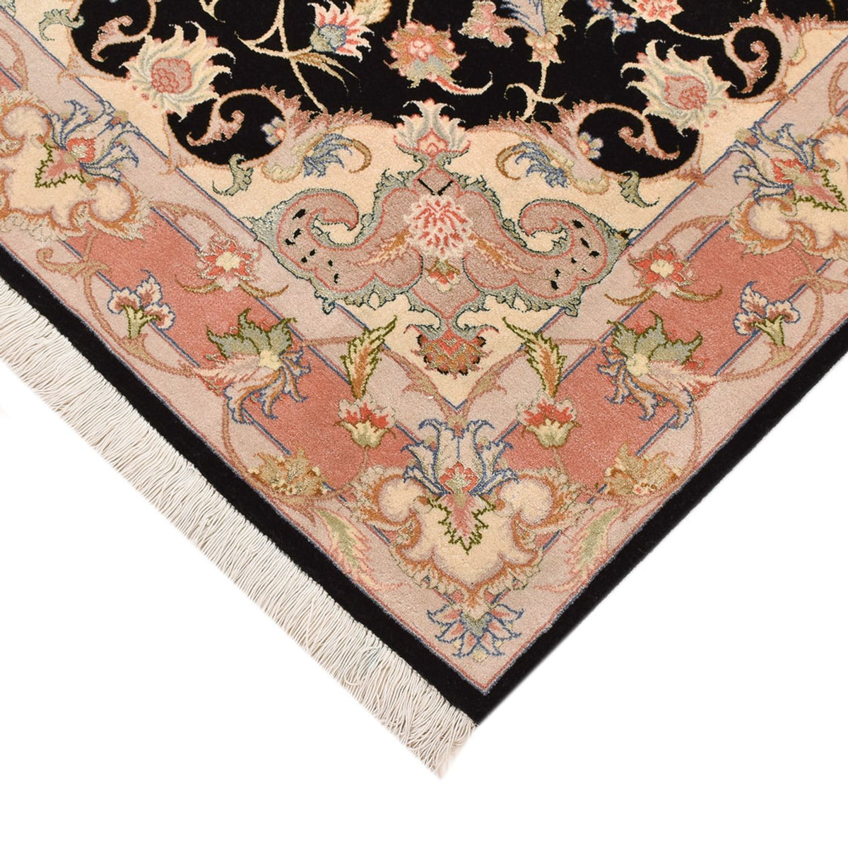 Dywan perski - Tabriz - Premium - 145 x 100 cm - ciemnoniebieski