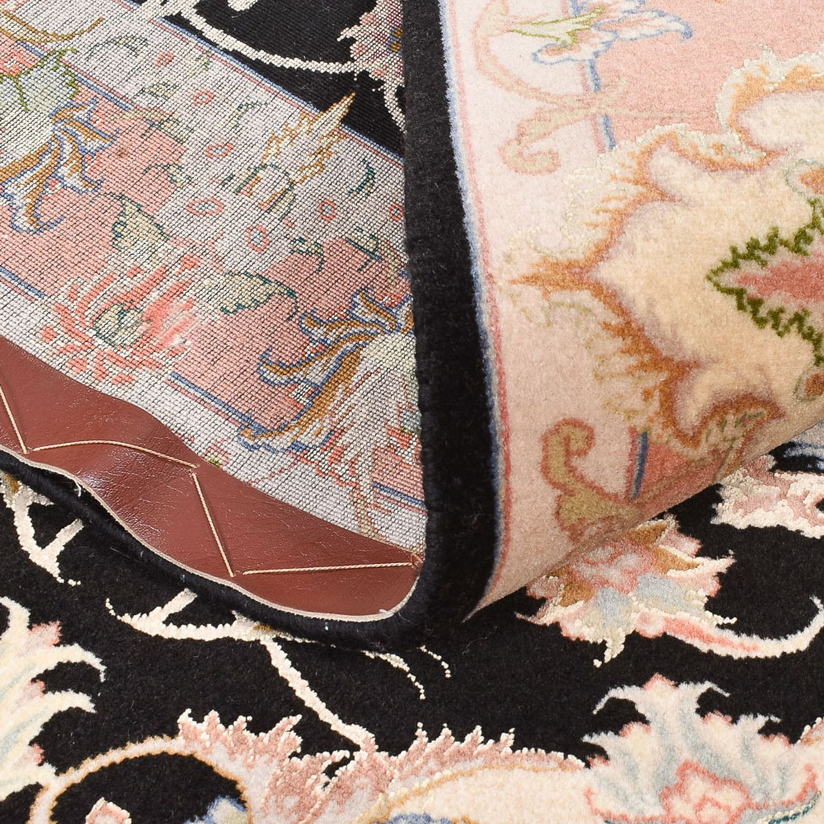 Dywan perski - Tabriz - Premium - 145 x 100 cm - ciemnoniebieski