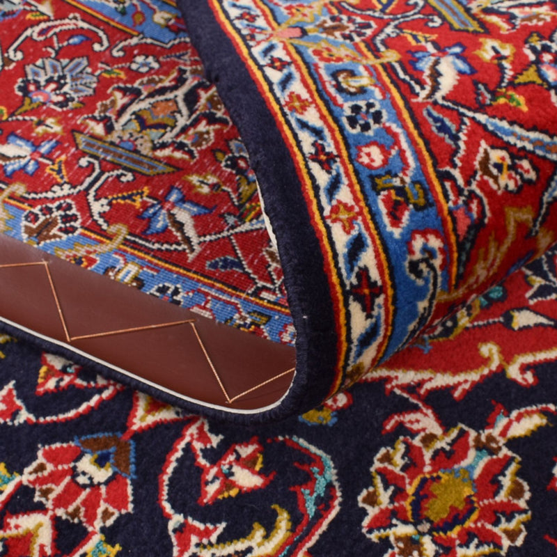 Dywan perski - Keshan - 217 x 143 cm - ciemnoniebieski