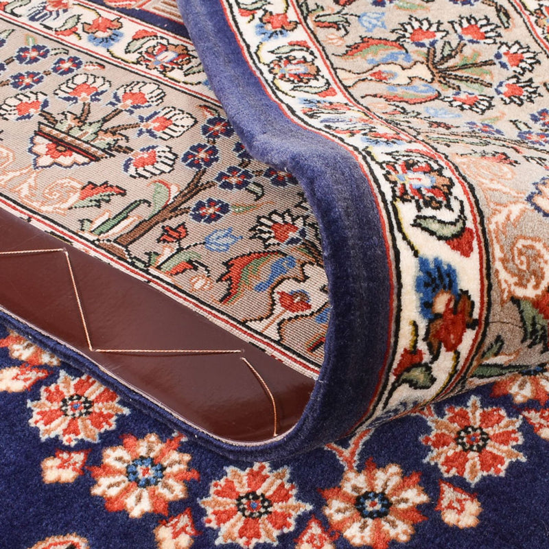 Perski dywan - Ghom - Królewski - 200 x 130 cm - ciemnoniebieski