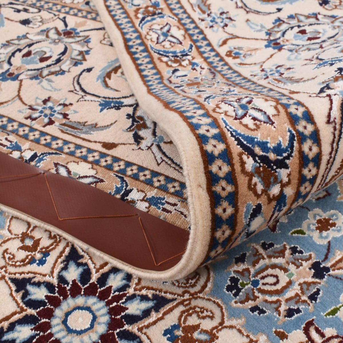 Dywan perski - Nain - Premium - 294 x 202 cm - ciemnoniebieski