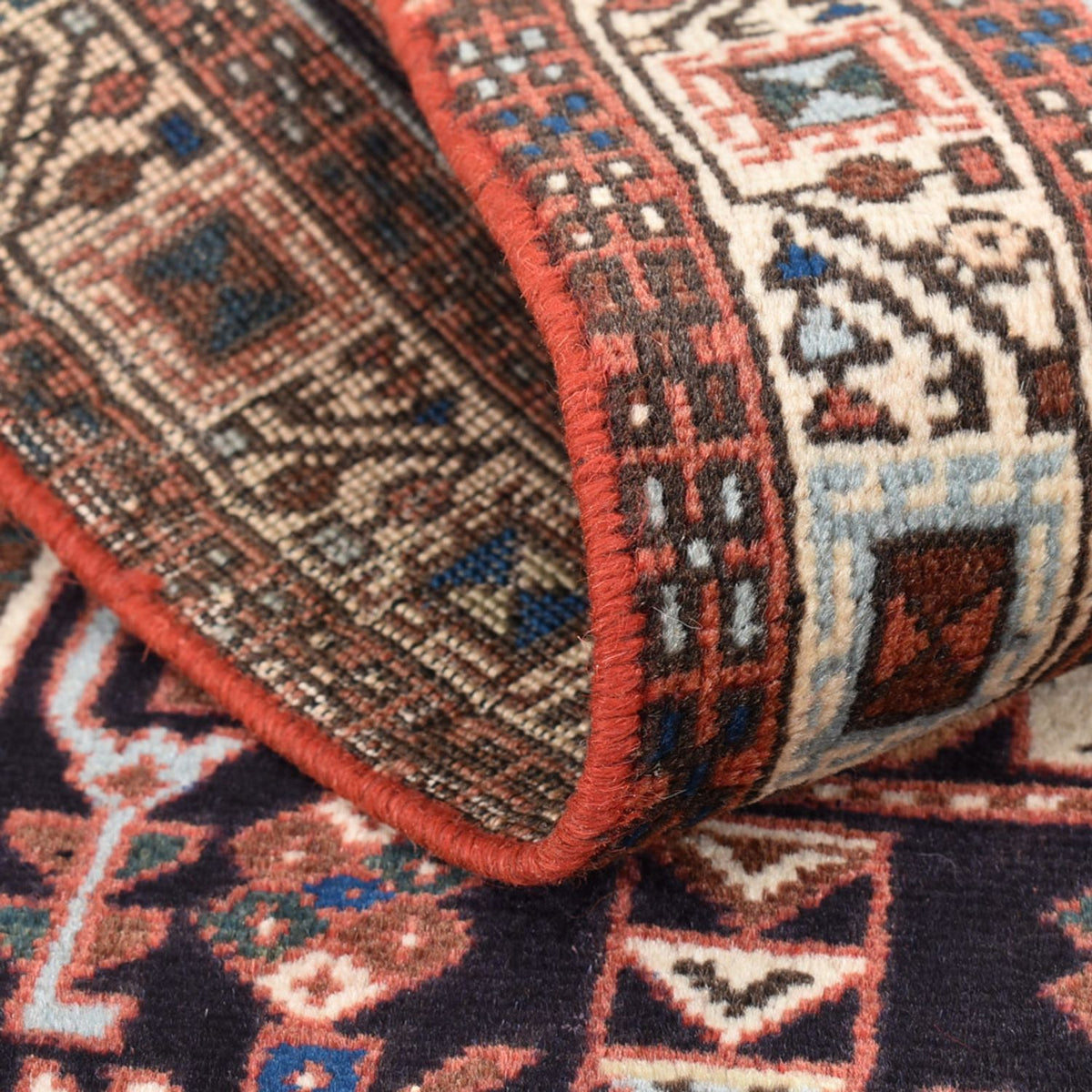 Biegacz Perski dywan - Nomadyczny - 203 x 67 cm - zieleń miętowa