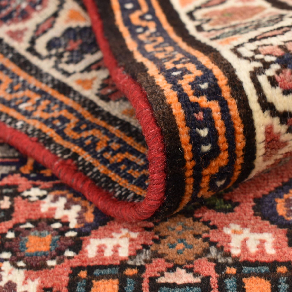 Biegacz Perski dywan - Nomadyczny - 189 x 82 cm - ciemna czerwień