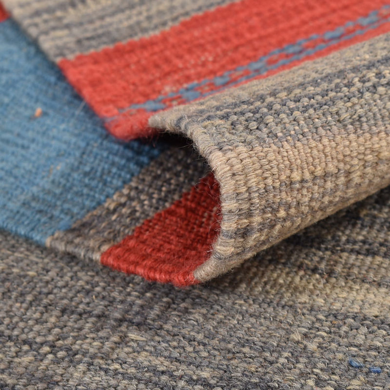 Dywan Kelim - modny - 293 x 199 cm - wielokolorowy