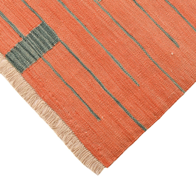 Dywan Kelim - modny - 291 x 193 cm - wielokolorowy