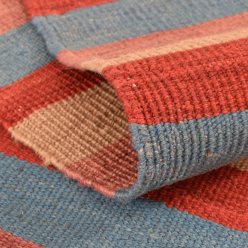 Dywan Kelim - modny - 292 x 192 cm - wielokolorowy