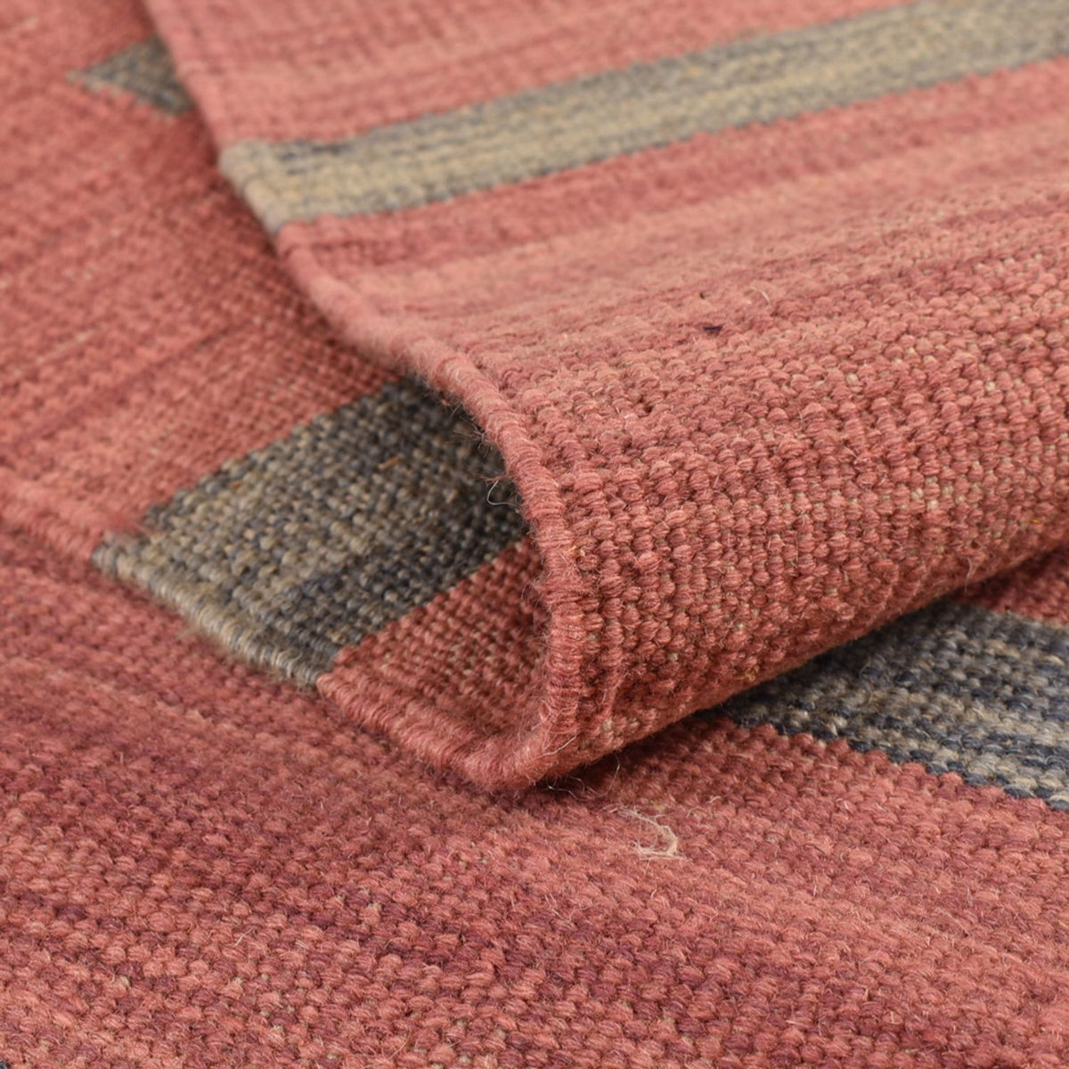 Dywan Kelim - modny - 292 x 191 cm - wielokolorowy